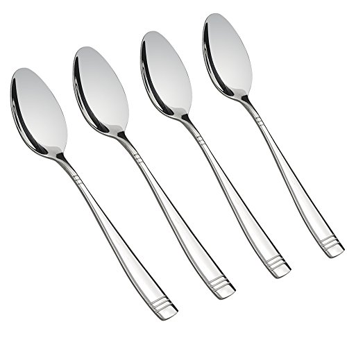 Obstnny Stainless Steel Dessert Spoon, 6.5-Inch, Set Of 12 #TOP11