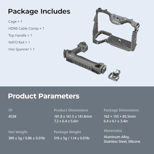 Kit Jaula SMALLRIG para Sony Alpha 7R V/Alpha 7 IV/Alpha 7S III - 4538 - Fernando Cortés