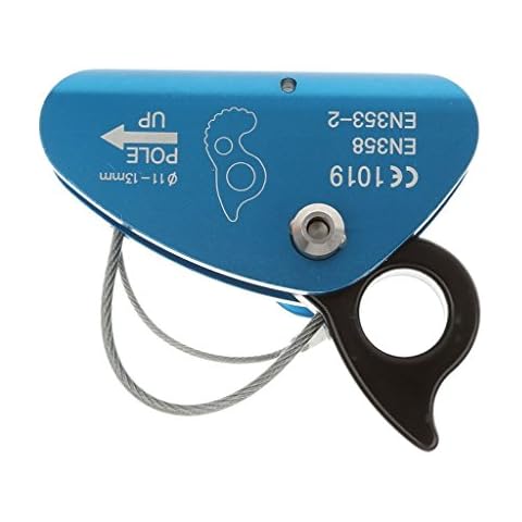 Yundxi Rope Grab Ascender 15KN Riser Adjuster Fits 11mm-13mm Rope for Rocking Climbing Tree Arborist Mountaineering Caving Cover