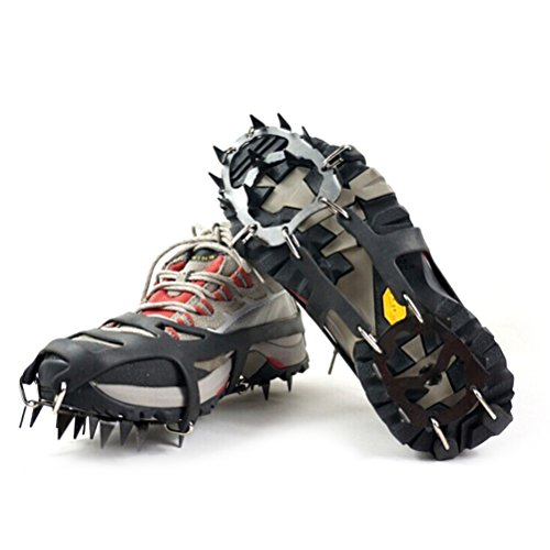 Non-Slip Ice Snow GhatSpikes Shoes Boots Grippers Crampon Walk Cleats -1 pair Non-Slip Ice Snow GhatSpikes Shoes Boots Grippers Crampon Walk Cleats -1 pair