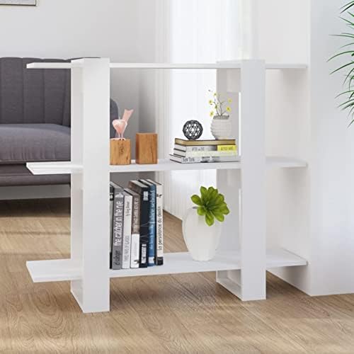 Susany Book Cabinet Room Divider Bookcase Room Partition Storage Unit Display Shelf Home Living Room FurnitureConcrete Grey 60x30x72 cm