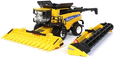 Ertl 1/64 New Holland Cr9.90 Combine With Corn & Draper Heads, Prestige Series 13958 - Multicolor