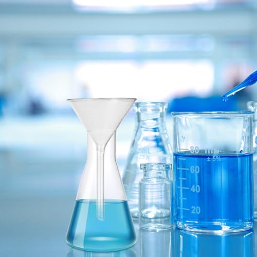 image for iplusmile Glass Funnel Set for Lab: 3 Pack 40mm Length Heavy Wall Boro