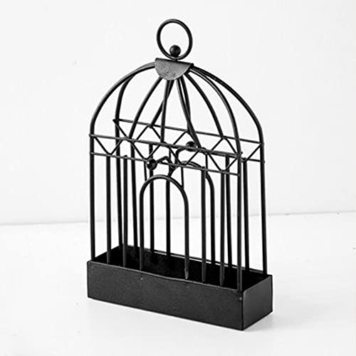 ZONADAH Retro Birdcage Mosquito Coil Holder Metal Mosquito Coil Stand Mosquito-Repellent Incense Holder for Indoor or Outdoor Garden Balcony Camping Black Colour - Image 2