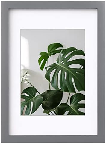 EGOFINE 6x4 Photo Frame White - Made of Solid Wood for Table Top and Wall Mounting