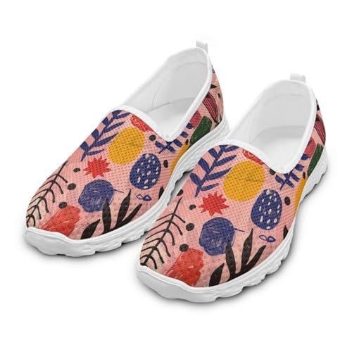 Womens Slip on Loafers Comfy Flat Shoes for Women Stylish Sneakers Mesh Low Top Walking Tennis Shoes for Everyday2