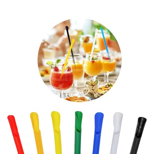 100 pitillos cuchara 23 cm colores surtidos miniatura 5