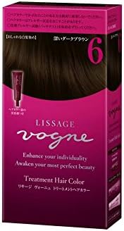 Amazon リサージ ヴォーニュ トリートメントヘアカラー 6 6深いダークブラウン 1剤45g 2剤45g プロテクトセラムml リサージ ヘアトリートメント 通販