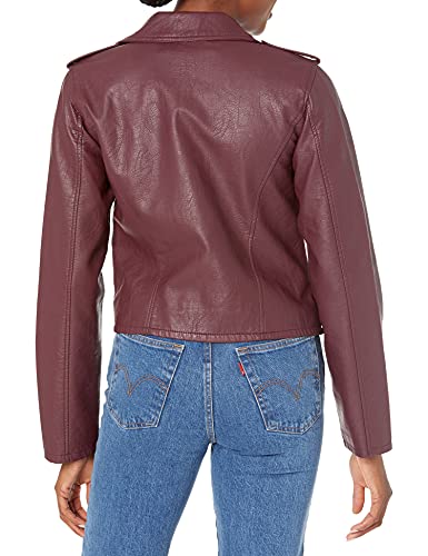 Levi's Women's Plus Faux Leather Classic Asymmetrical Motorcycle Jacket (Standard & Plus Sizes), Biscotti, 1X #TOP12