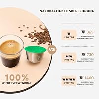Wiederverwendbare Kaffeekapseln in Edelstahl für Dolce Gusto - Filteraufladung kompatibel mit Dolce Gusto Piccolo und Genios Maschinen – Ansicht 3
