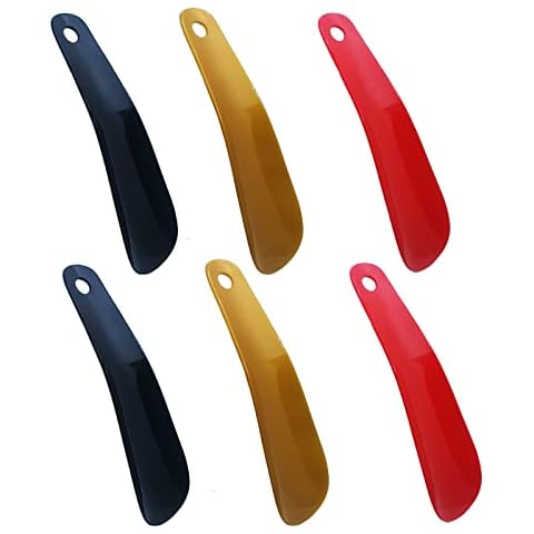 Mandalahuang 6 Pack Plastic 6.3" Shoe Horn Travel Shoehorns, Plastic Shoehorn, for Men, Women, Kids, Seniors, Pregnancy Cover