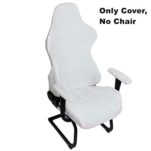 Zerci Universal Computer Chair Cover Game/Racing Chair Slipcover Washable Chair Protect Cover (Only Cover,No Chair) (White) - Image 2