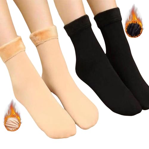 Image of BLINKIN - Women's Wool & Velvet & Spandex Ankle Length Thermal Socks