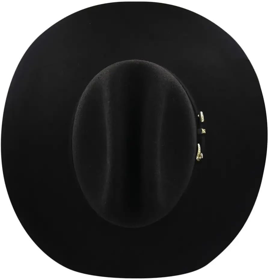 Men's Texana 100X Joan Sebastian Style Western Cowboy Felt Hat - Black - Image 5