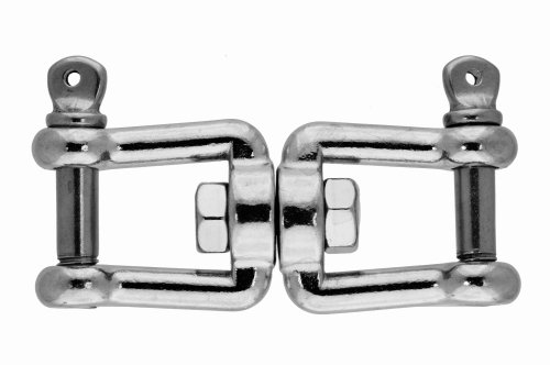 Emerillon à manille double 8mm AISI 316