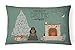 Caroline's Treasures CK7656PW1216 Black Tan Cocker Spaniel Boże Narodzenie wszyscy płótno tkanina dekoracyjna poduszka, 30 x 16 W, wielokolorowa