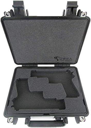 Pelican Case 1400 Custom Foam Insert for 2 Handguns and Magazines