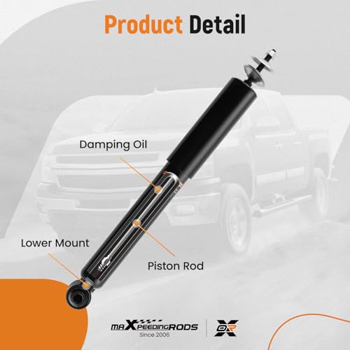 maXpeedingrods 5778 34900 85778 Rear Shock for Chevy Malibu 2004-2012 Pontiac G6 2005-2010 Saturn Aura 2007-2009, Suspension Pair Strut Shock Absorber Assembly by maXpeedingrods - Image 2