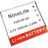NinoLite NP-60 互換 バッテリー EX-S12 EX-S10 EX-Z90 EX-Z80 対応 np60casio_t.k.gai