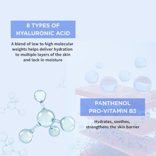 JAYJUN JJ JAYJUN Hyaluronic Acid Hydrating Mask (10 Sheets) - 8-Layer Moisture Technology for Deep Hydration & Revitalization 0.78 fl. oz