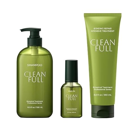 Complete Hair Care Bundle: Gentle Hydrating Shampoo, Bond Repair Conditioner & Botanical Hair Oil - Sulfate & Silicone Free Set for Dry, Damaged & Color Treated Hair, Vegan