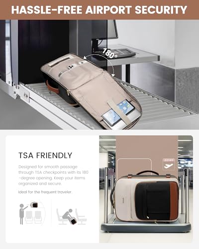 Image of LOVEVOOK 40L Travel Backpack for Women & Men - 17.3 Inch Carry On Backpack & Personal Item Backpack for Airlines, Spacious and Durable Design, with 3 Packing Cubes