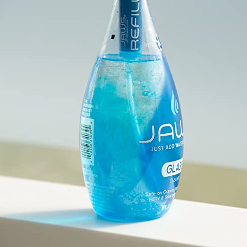 Jaws Glass Cleaner Bottle With 2 Refill Pods. Refillable Cleaning Supplies #TOP2