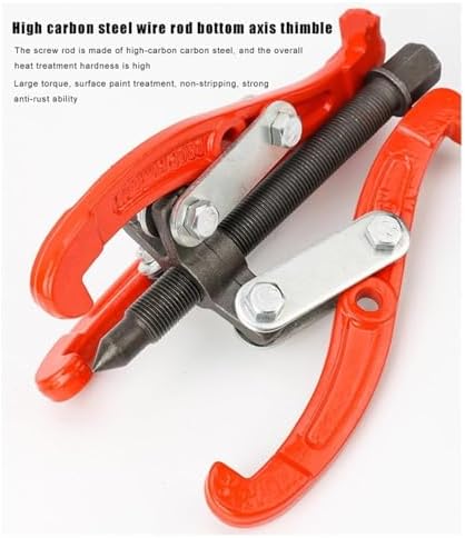Heavy Duty 3 Jaw Gear Bearing Puller Tool - 6in Flywheel Removal with Thickened Claws for Automotive Repairs & Mechanic Use