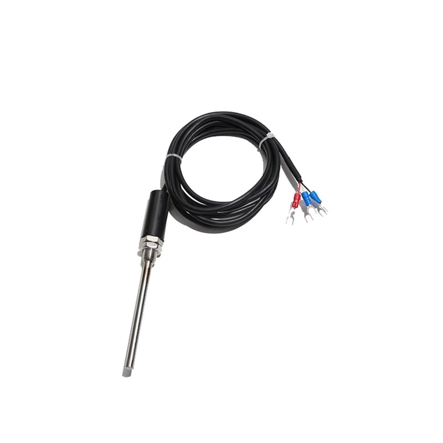 CU50 Temperature Sensor with WZC-187 Stainless Steel 7MM Probe Copper Resistance M12*1 Thread 1Pcs(7x50MM Probe)