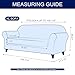 SUBRTEX Stretch Couch Cover Set 1 Piece Sofa Slipcover with A Gift Cushion Cover for 4 Cushion Couch Oversize Sofa(Teal,XL Sofa)