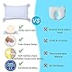 koshine kinderkopfkissen mit charmanten Hasenohren aus Memory Foam Atmungsaktiv Kopfkissen (Blau+ Kissenbezug*2)