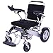 Produktbild DREAMyun Elektrorollstuhl Faltbarer Leichter Deluxe Power Mobility Aid Rollstuhl Dualer 500W-Motor mit Li-Ion Battery 24V 20Ah, Elektrischer Rollstuhl Faltbar für ältere und behinderte Menschen