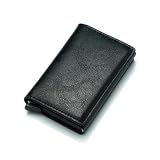 Carteira Porta Cartão Slim Antifurto Pop Up Em Couro Mágica Porta Cartão Dinheiro Masculina RFID - SHACK