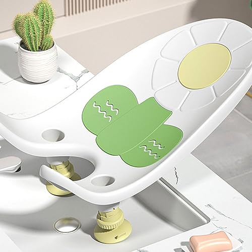 Image of Baby Bath Support, Ergonomics Infant Bath Support Tub Multifunctional for Household (Pearl White)