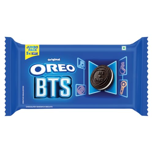 Cadbury Oreo Vanilla Flavour Creme Sandwich Biscuit Jumbo Pack, 459.25 g