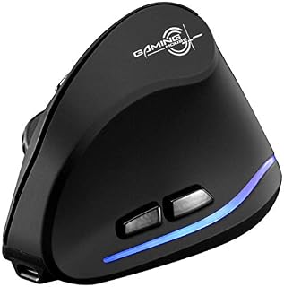 ZLOT Rechargeable Ergonomic Mouse,2.4G USB Optical LED Vertical Wireless Mice with 3 Adjustable