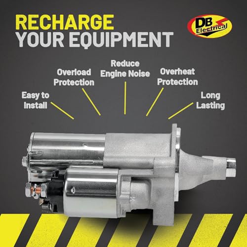 DB Electrical 410-12358 12V Starter Compatible with/Replacement for Jeep Wrangler 2007-2011, Dodge Nitro 2007-2011 SDR0373, SR6471X, 04801269AB, 4801269AB, 4801269AD, 8000160, 8000243, Clockwise by DB Electrical - Image 9