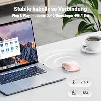 UGREEN 2.4G Maus kabellos mit 4000 DPI Wireless Mouse mit USB Empfänger – Ansicht 2