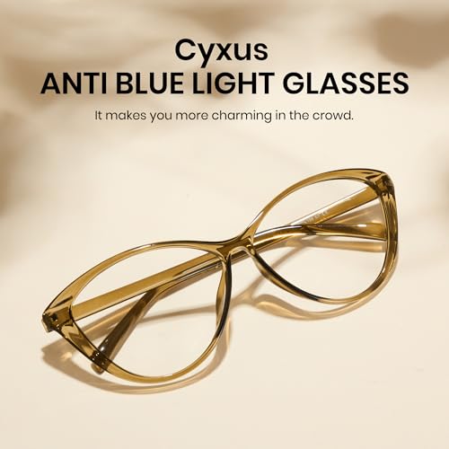 Image of Cyxus Cat Eye Blue Light Glasses for Women Reduce Eye Strain 8246 | UV Protection, Eye Protection, Ideal for Office Work or Daily Wear