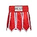 Unisex Boxing Shorts for MMA Training, Muay Thai Fight, Fitness Workout Trunks, Breathable Polyester with Elastic Waist, Adult Martial Arts Shorts,(Red Lotus)(M)