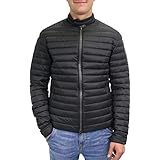COLMAR Herren Daunenjacke im Biker-Stil Schwarz 50