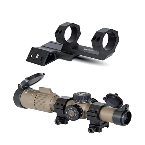 Monstrum G2 1-6X24 Ffp Rifle Scope | Flat Dark Earth | Monstrum Scope Mount With Offset 45 Degree Venom/Viper/Fastfire/Docter Standard Red Dot Mount | Bundle #TOP6