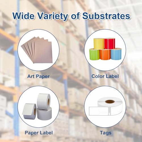 6 Rolls 2.36" x 1476' Premium Enhanced Wax Thermal Transfer Ribbon by Techbarco - Image 8