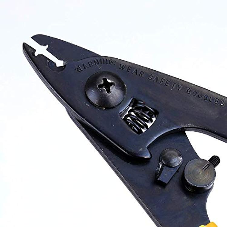 FTTH Fiber Optic Drop Cable Fiber Stripper CFS-2 Double Port Hole Optical Fiber Coating Plier With Stripping Guide Bar