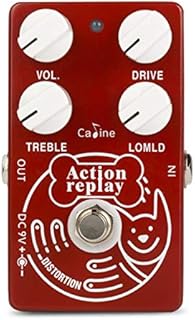 Caline Distortion Guitar Effect Pedal - Classic Dyna Red distribution sound. The 4 knobs configuration gives you the famous Plexitone sound and that identifiable classic rock distortion