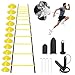Agility Ladder,Speed Training Equipment Set,20ft Rungs Speed Ladder,Soccer Cones,Jump Rope, Running Resistance Umbrella,Basketball Equipment Football Fitness Training Equipment for Kids Youth Adults