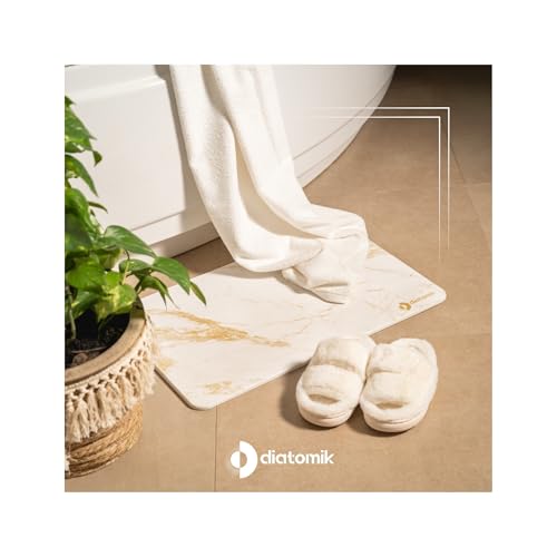 Miniatura 9 de Diatomik - Alfombra Baño Diatomita Con Jabonera Y Soporte Para Accesorios Baño Alfombrilla Diatomita Baño De Piedra Natural, Secado Rápido Y Diseño Elegante. Conjunto Gris De Baño Limpio Y Seco.