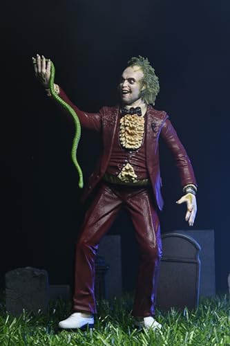 NECA - Beetlejuice (1988) - 7" Scale Action Figure – Red Tuxedo Beetlejuice in Blister Packaging