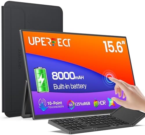 UPERFECT 4K Portable Monitor Touchscreen, 15.6” 125% sRGB Laptop Monitor thumbnail 12