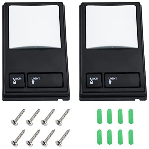 Multi-Function Wall Keypad Control Panel, Wall-Mounted Multi-Function Garage Door Console for LiftMaster 41A5273-1 78LM, 78LMC, 41C494 (2pcak) Cover